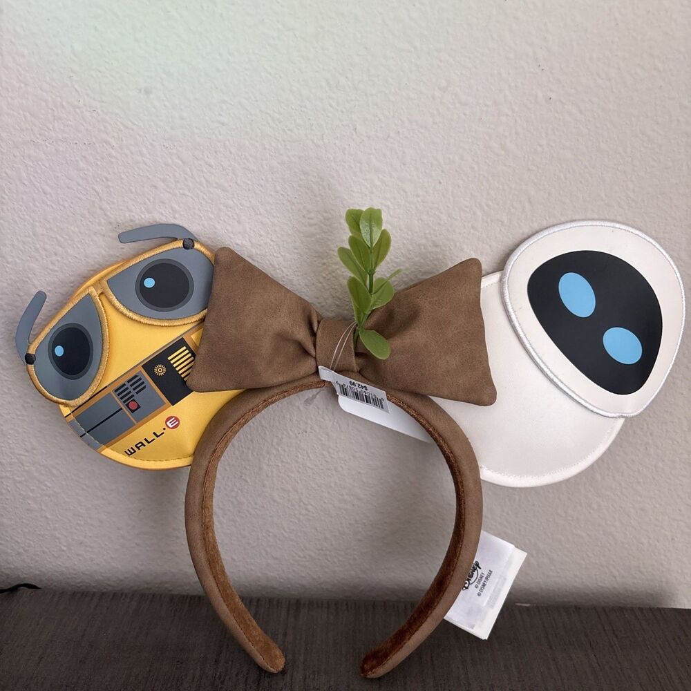 Disney Parks Pixar WALL-E and EVE Ears Headband New 2026